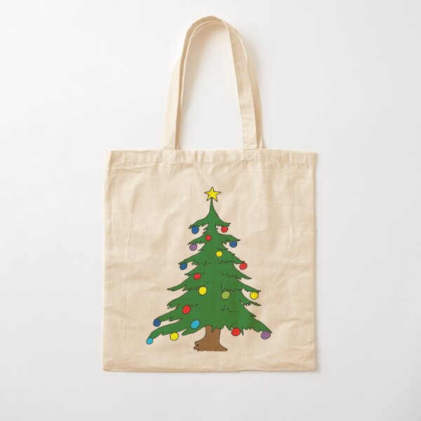 Christmas Tree Cotton Tote Bag