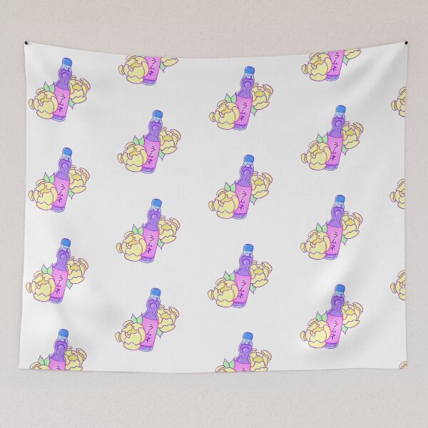 Item preview, Ramune Soda Bottle with Peonies designed and sold by AlliMarieArt.