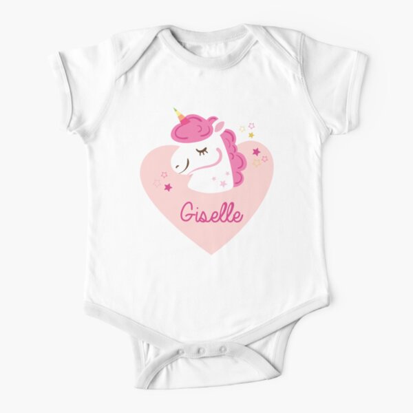 Unicorn Giselle Short Sleeve Baby One-Piece