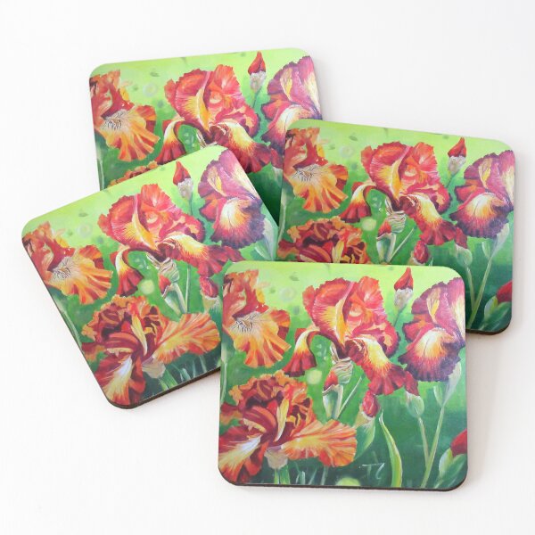 Item preview, iris, bouquet of iris, flowers, floral pattern, summer flowers, designed and sold by bastidecreation.