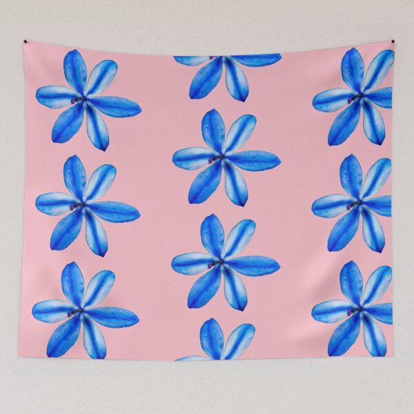 Item preview, Little Blue Flower on Pink designed and sold by articlave.