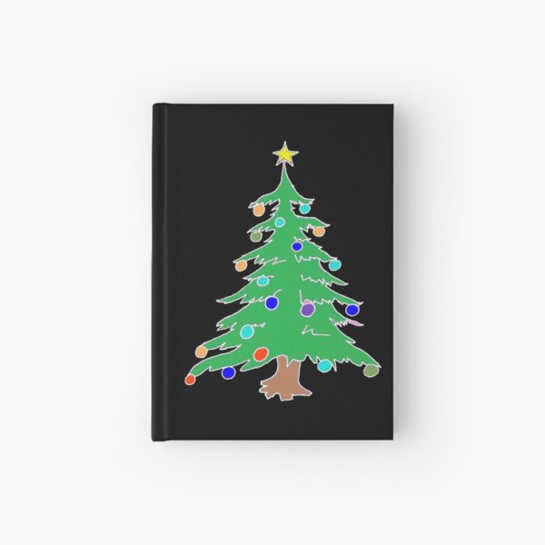 Christmas Tree Hardcover Journal