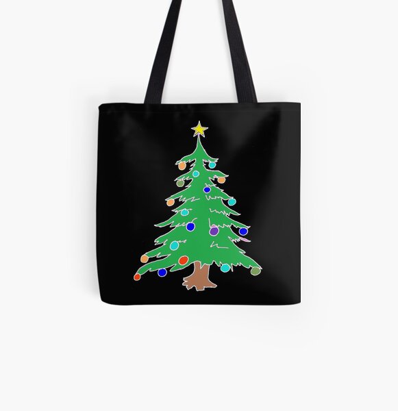 Christmas Tree All Over Print Tote Bag