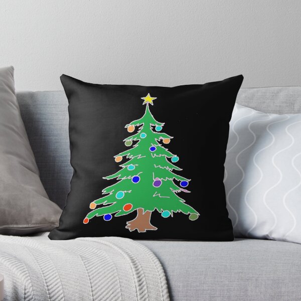 Christmas Tree Throw Pillow