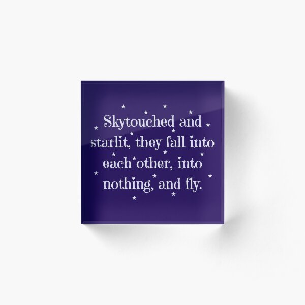 Skytouched and Starlit Acrylic Block
