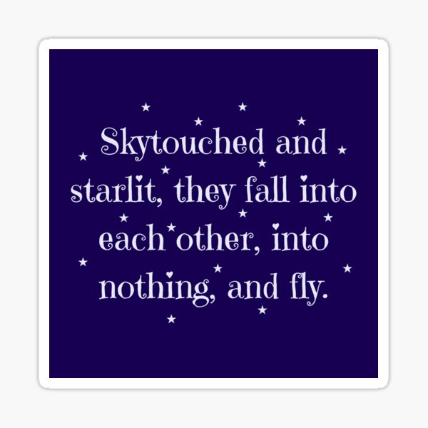 Skytouched and Starlit Sticker
