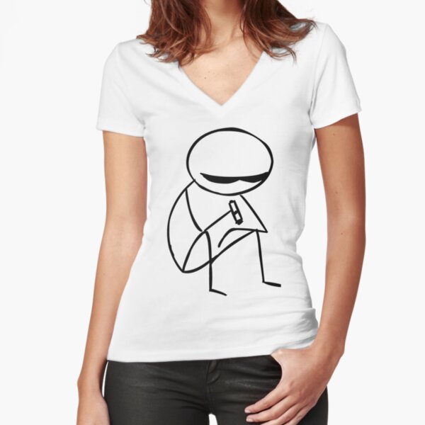 Fitted V-Neck T-Shirt