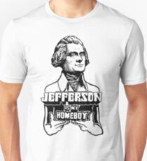Camiseta ajustada Jefferson es mi Homeboy