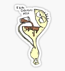 Cheese with Chocolate Milk "I LiKe ChOcOlAtE mILk" | Foster's Home for Imaginary Friends Sticker