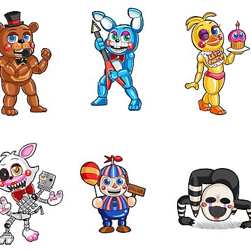 FNAF 2 Stickers Sticker for Sale by TiffanyClavell