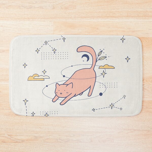 Item preview, Stretching cat with star constellations designed and sold by RebeccaCeleste.