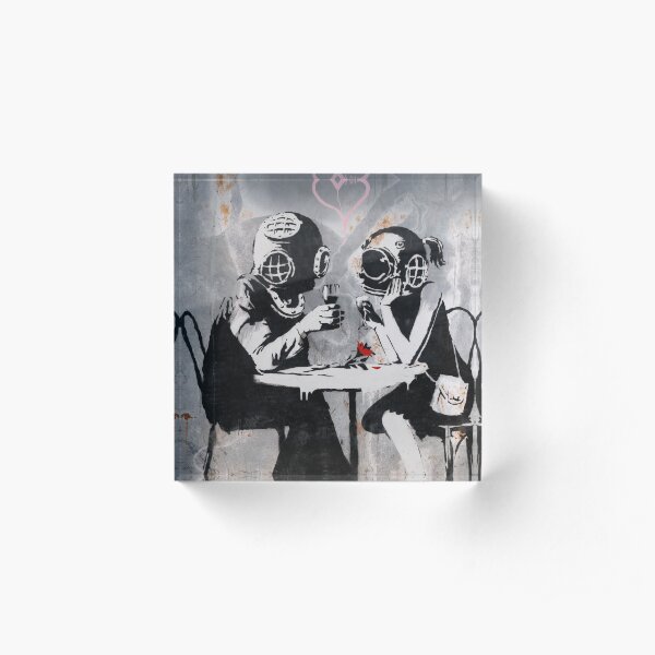 Banksy Think Tank, Banksy Art, Banky Merchandise Acrylic Block
