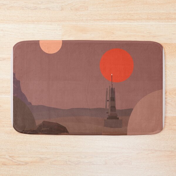 Item preview, Tatooine Binary Sunset Vintage Travel Poster designed and sold by sky stephens.