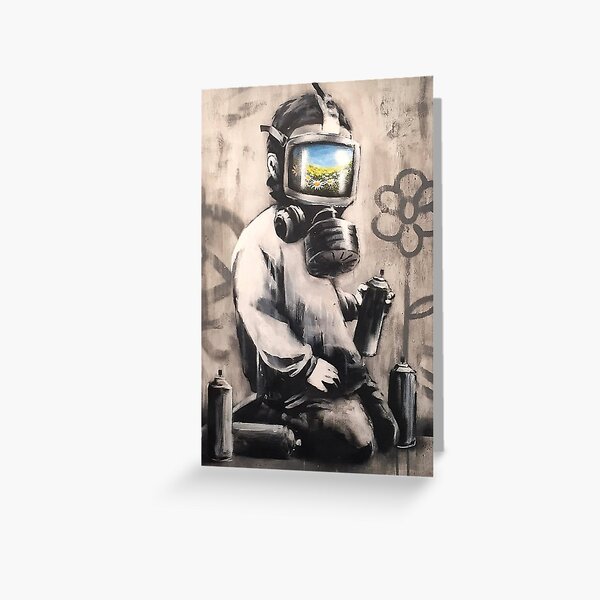 Banksy Bloomin Kids Greeting Card
