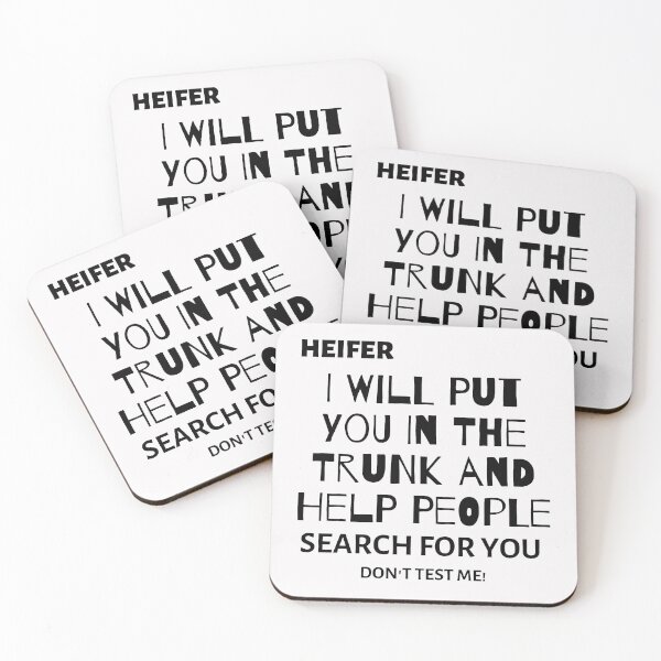 Item preview, Black Text Funny Heifer design  designed and sold by sultanahst.