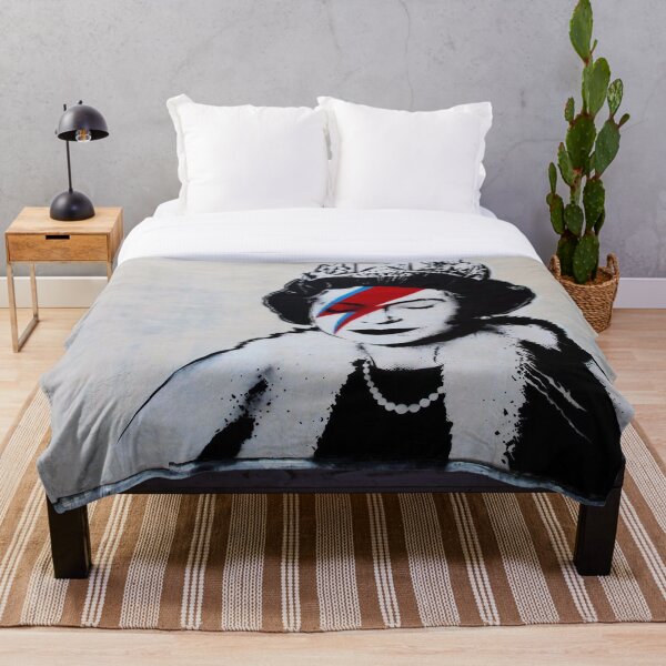 Item preview, Banksy Ziggy Stardust Reina de Inglaterra Arte callejero designed and sold by So Sorted Design.