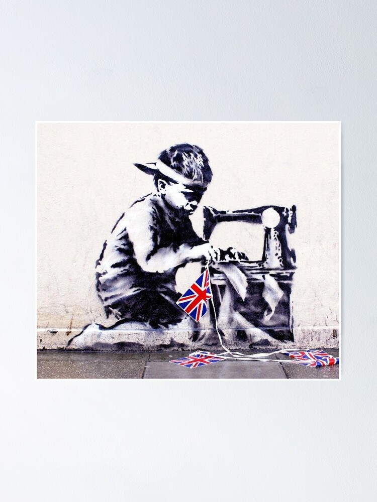 Poster Oeuvre De Banksy Slave Labour Par Banksy Par Oomphdesignprin Redbubble
