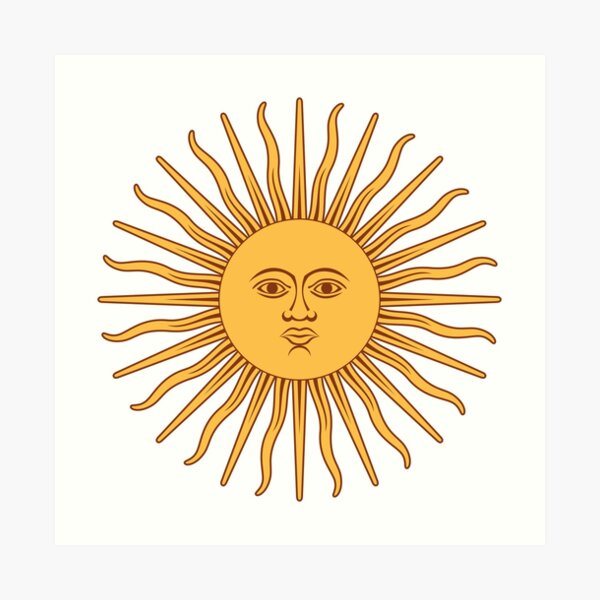 Argentina Sun of May Art Print