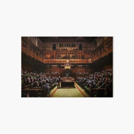 Item preview, Banksy Devolved Parliament - Unique Artwork for Wall Decor and More designed and sold by So Sorted Design.
