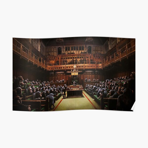 Parlement de Banksy Poster