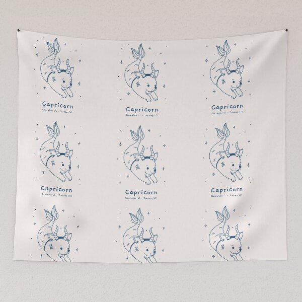 Item preview, CAPRICORN FUNNY DOG DESIGN designed and sold by ER-DESIGNS.