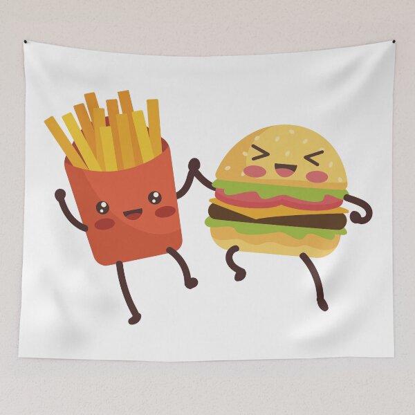 Item preview, French fries with cheeseburgers. designed and sold by emphatic.