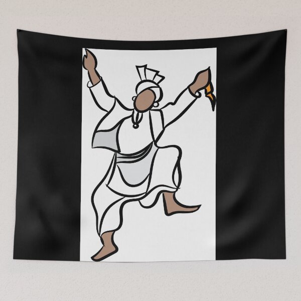 Item preview, Punjabi dancer designed and sold by Sukhpal Grewal Ethnic Art.
