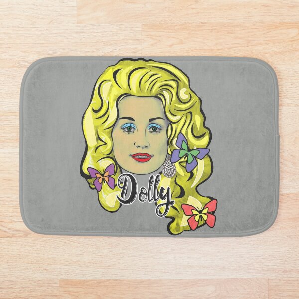 Dolly Parton Butterflies Bath Mat