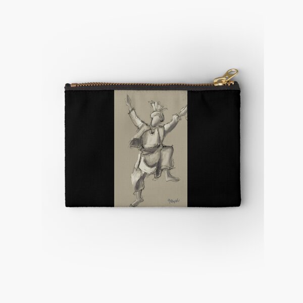 Item preview, Bhangra Dancer Grey designed and sold by Sukhpal Grewal Ethnic Art.