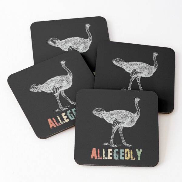 Item preview, Allegedly Ostrich Retro Flightless Bird Lover designed and sold by Memes-for-all.