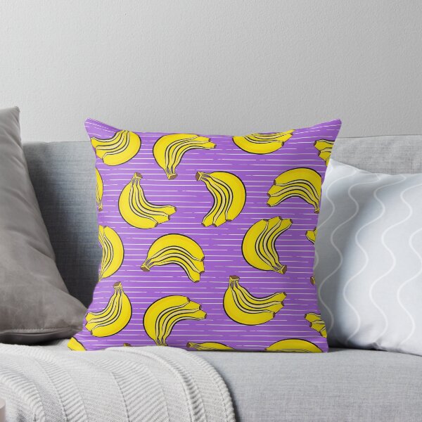 Item preview, bunch of bananas - purple stripes - fruit designed and sold by littlearrow.