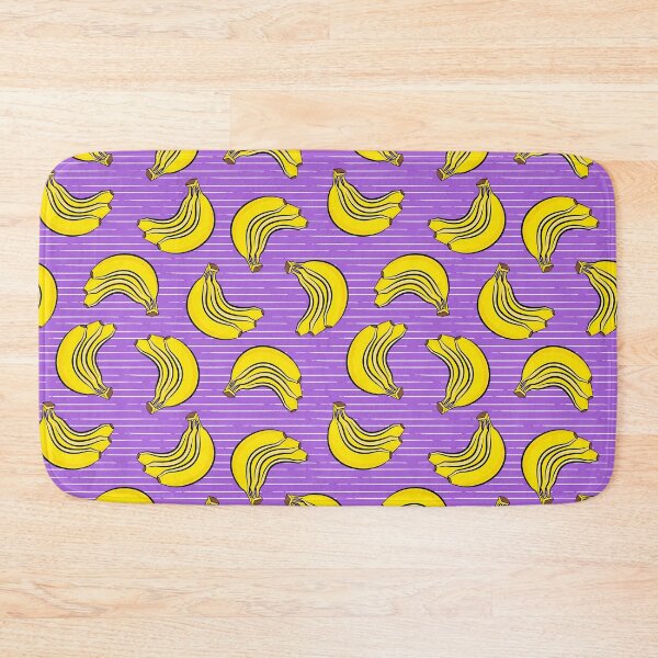 Item preview, bunch of bananas - purple stripes - fruit designed and sold by littlearrow.