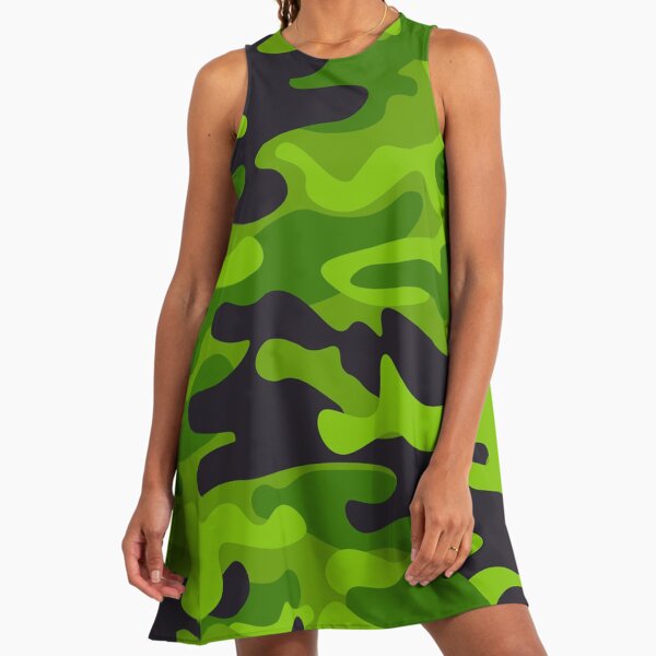 mint green colour combination dress Hepasi Halter Mini Dress in Camo Sequin Khaki Green , Halter Neck main image 1