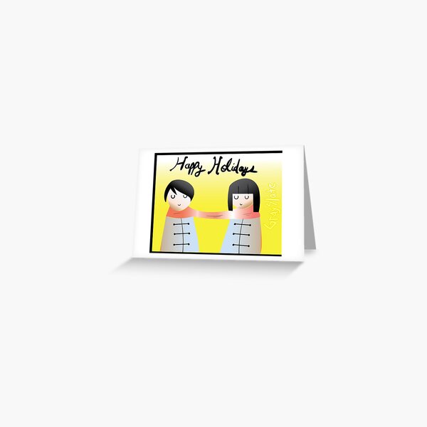Happy Holidays Christmas Card Greeting Card