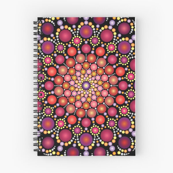 Item preview, Mandala in reds inspired on Muladhara Chakra designed and sold by mandalaspot.