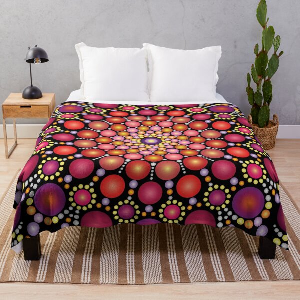 Item preview, Mandala in reds inspired on Muladhara Chakra designed and sold by mandalaspot.