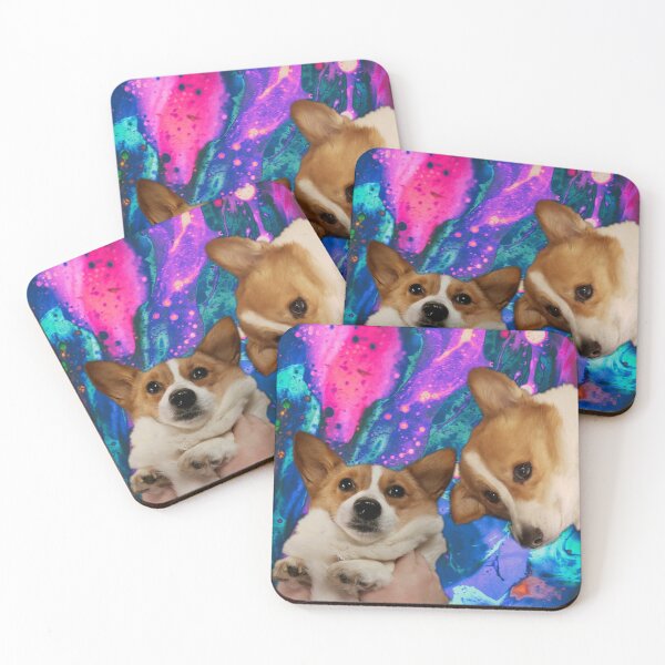 Item preview, Twin acid corgi designed and sold by The Dark Vulpine Club.