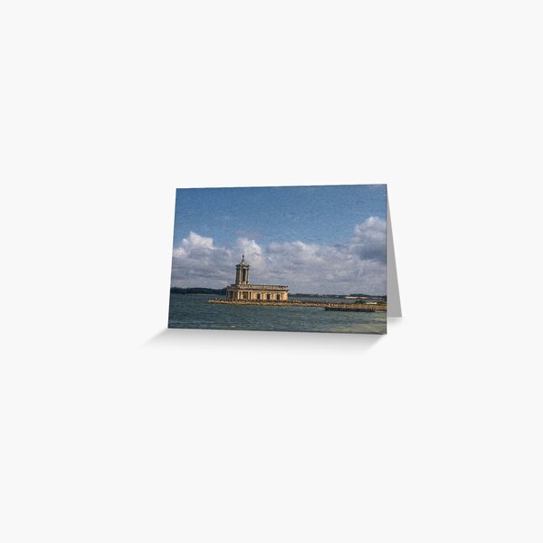 Normanton Church, Rutland Water Greeting Card