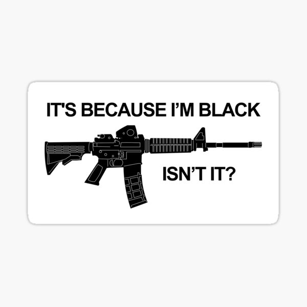 Black Guns Matter Decal Sticker NRA Lives Choose Color 6" Long Rifle p51 