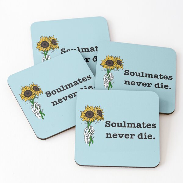 Item preview, Las almas gemelas nunca mueren. con girasoles designed and sold by LoveYouSweetly.