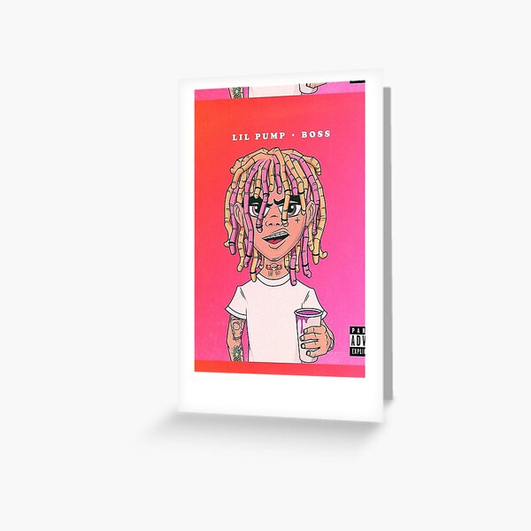 Lil Pump Boss Greeting Cards Redbubble - esketit lil pump roblox id loud