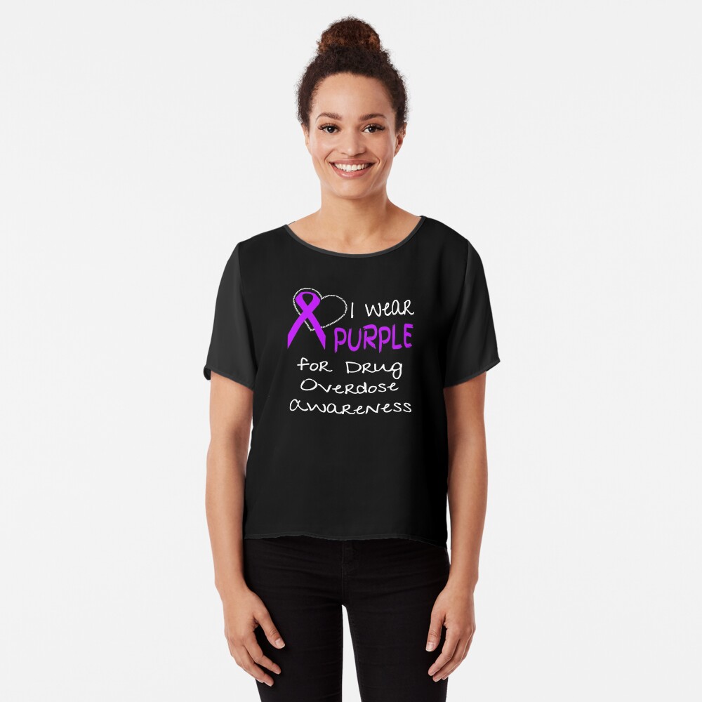 CURE Purple Ribbon Overdose Awareness Digital Art by Shannon