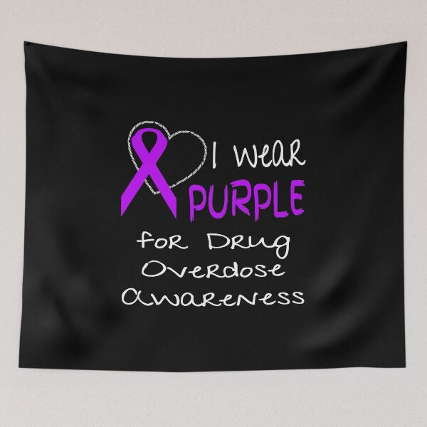 Item preview, Diseño de lazo para concientizar sobre la sobredosis de drogas: "Uso morado" designed and sold by nikkidawn74.