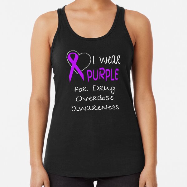 I Wear Purple For Drug Overdose Awareness Ribbon design Poster for Sale by  nikkidawn74