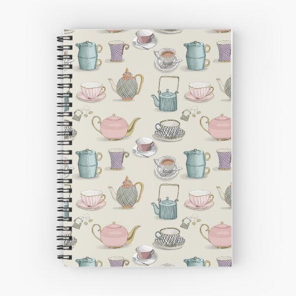 Item preview, Tea Cups and Teapots Pattern designed and sold by Valerie Hamill.