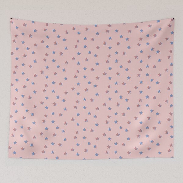 Item preview, cute blue and red star pattern designed and sold by KateSinclair.