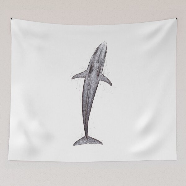 Item preview, Blue Whale From Above Scribble designed and sold by ArtyOrca.