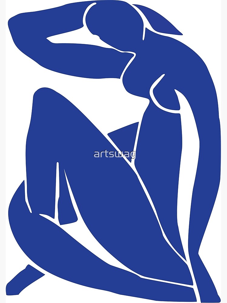 Henri Matisse - Nu Bleu II (Blue Nude) - The Cut Outs by artswag