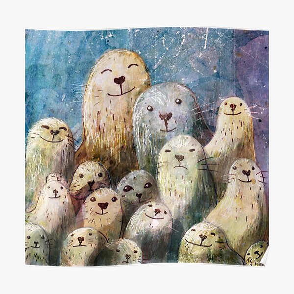 Seal Family Poster