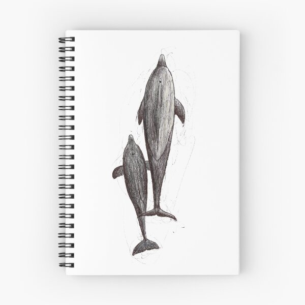 Item preview, Dolphin From Above Scribble designed and sold by ArtyOrca.